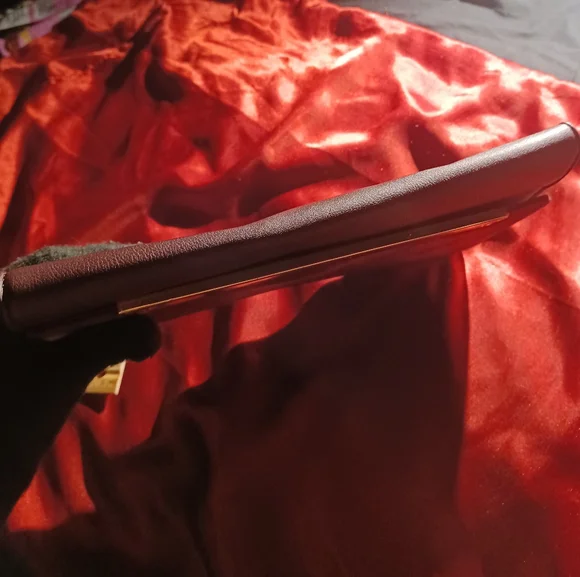 Very rare Burgundy Cato two way 2way bag clutch gold hardware chain handle - Picture 8 of 16